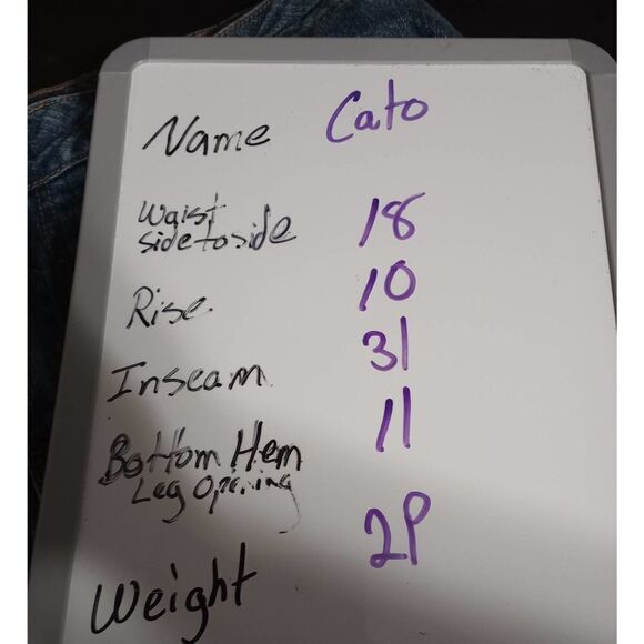 Cato Jeans Ladies 18W Mid‎ Rise Flare - Picture 7 of 7